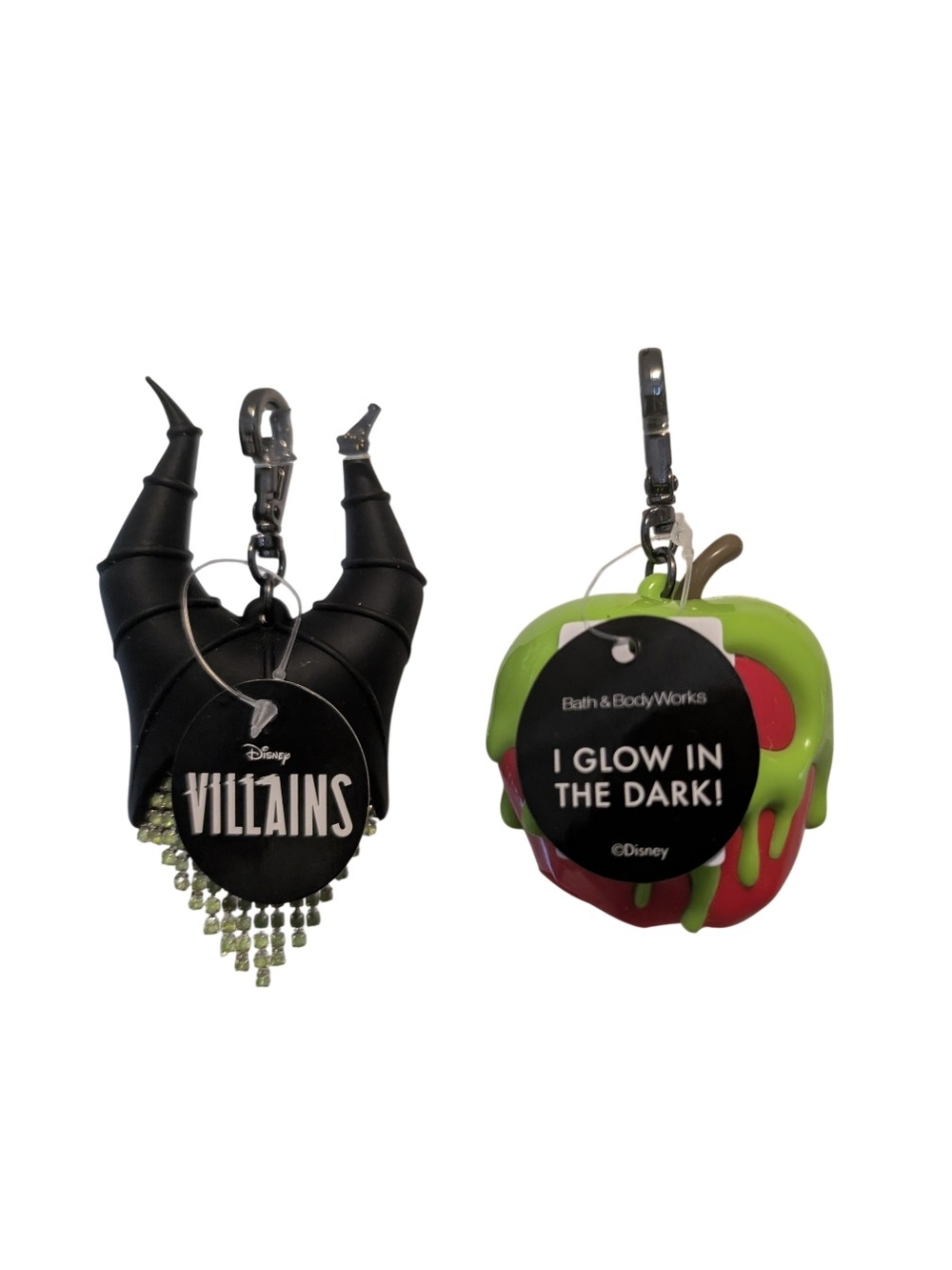 Disney Villians Pocketbac Black Horns & Green-Drip Red Apple Glow Charms